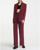 Blazer Guia - Oversized rouge foncé