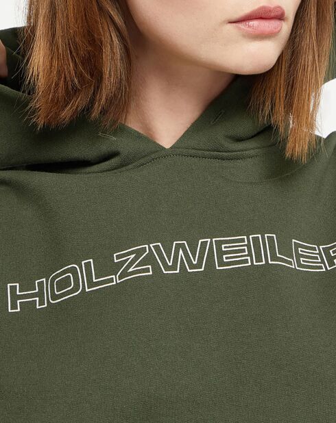 Sweat en Coton Bio W. Paradise National vert foncé