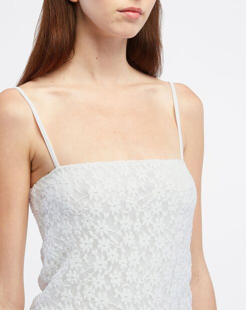 Weißes Licata Spitzenkleid