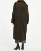 Manteau long Diana vert foncé