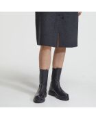 Chelsea Boots en Cuir élastique noires