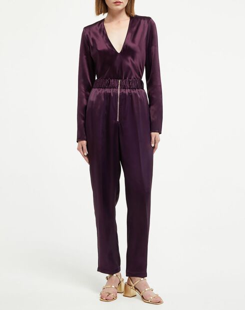 Pantalon Elasticated bordeaux