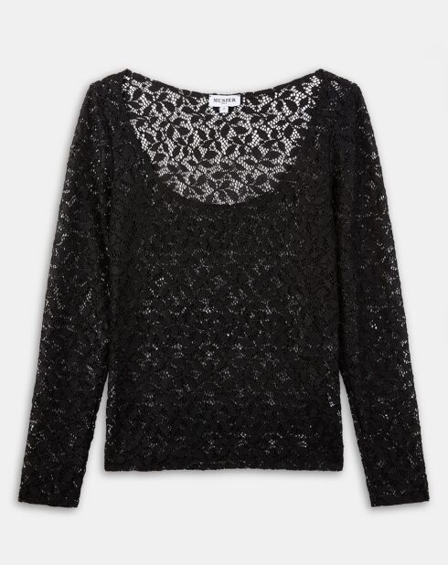 Top negro Corsica Lace