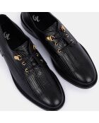 Derbies en Cuir python noires