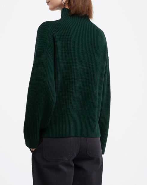 Pull en Laine & Cachemire Sydney vert foncé