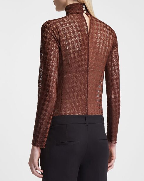 Top Damier Lace marron
