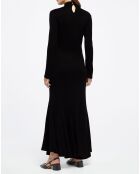 Robe Pull col roulé Bonbon noire