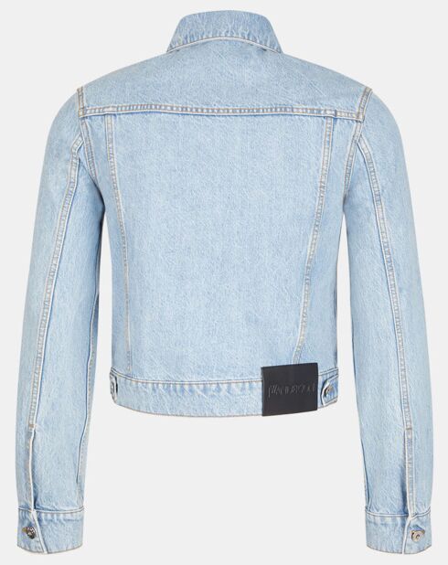 Veste en Jean Padlock Strap Trucker bleue