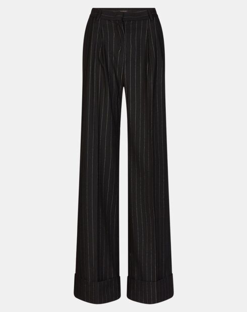 Pantalon Nathalie noir/argenté