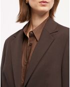 Veste Simple Tolede marron moyen