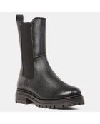 Chelsea Boots en Cuir élastique noires