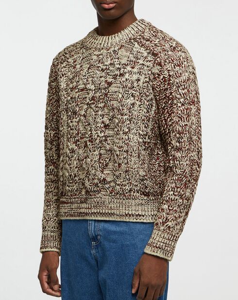Pull en Laine mélangée Ted-Gb bordeaux