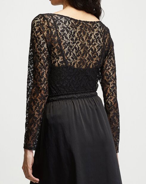 Top negro Corsica Lace