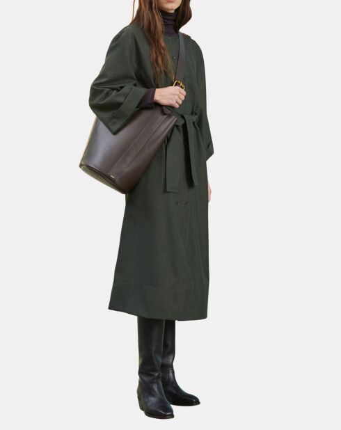 Robe en Laine mélangée Uruguay kaki
