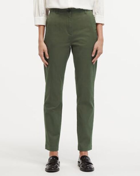 Pantaloni chino khaki Cyrip