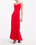 Robe Itaque Fleurs rouge