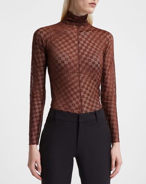 Top Damier Lace marron