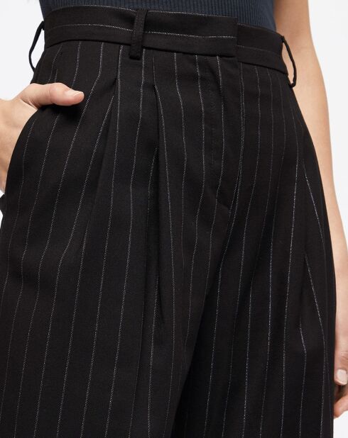 Pantalon Nathalie noir/argenté