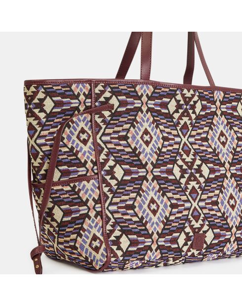 Cabas Susanne Jacquard Ethn multicolore - 29x53x20 cm