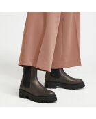 Chelsea boots en Cuir bronze - Talon 4 cm