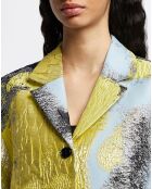 Veste Pezz, Elevated Woven Jaquard jaune/multicolore