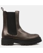 Chelsea boots en Cuir bronze - Talon 4 cm