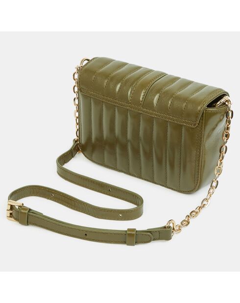 Sac bandoulière en Cuir Mini Jenna S vert kaki - 19x14x5 cm