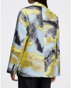 Veste Pezz, Elevated Woven Jaquard jaune/multicolore