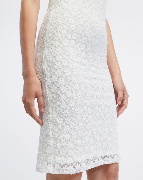 Weißes Licata Spitzenkleid
