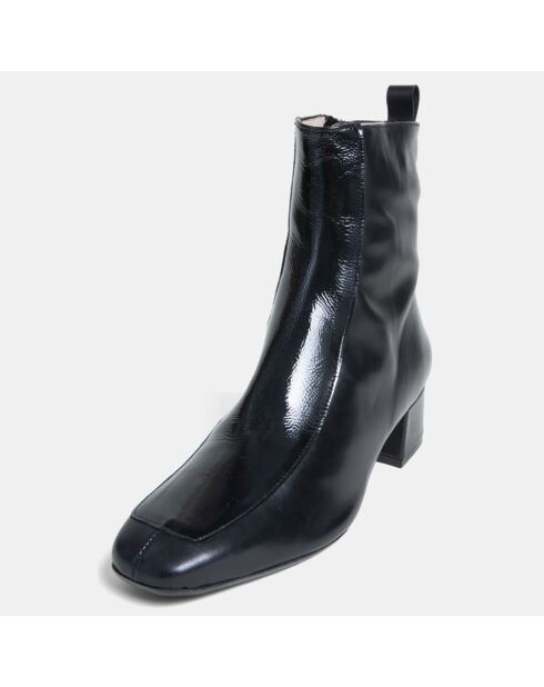 Bottines en Cuir Tichne noires