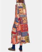 Robe 100% Soie Lela multicolore