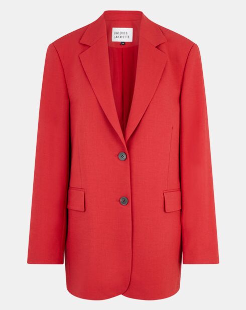 Veste Simple Tolede rouge