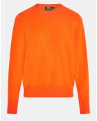 Pull 100% Cachemire col rond Zabri orange