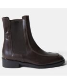 Chelsea boots en Cuir Mare marron