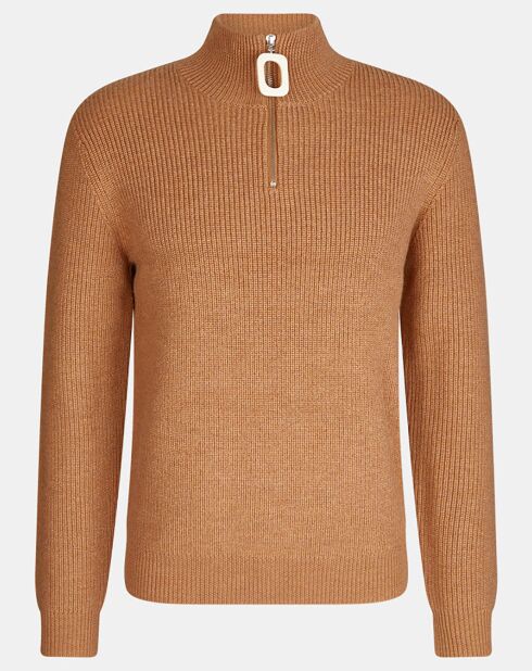 Pull 100% Laine Henley Jumper marron