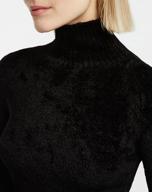 Pull Chenille Turtle Neck noir