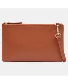 Pochette en Cuir Day G camel - 14x22x3.5 cm