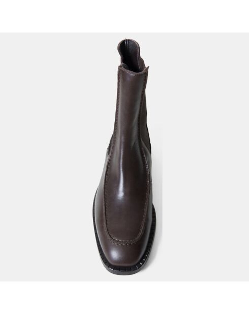 Chelsea boots en Cuir Mare marron