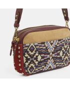 Sac Sammy Jacquard Ethnique multicolore - 17x26x7 cm