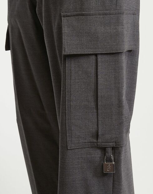 Pantalon en Laine Padlock Cargo gris