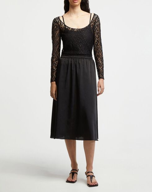Top negro Corsica Lace