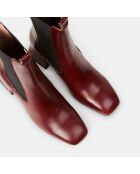 Bottines en Cuir marron - Talon 7 cm