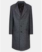 Manteau en Laine mélangée Johel-Gb gris