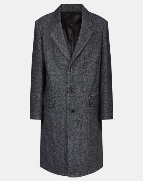 Manteau en Laine mélangée Johel-Gb gris
