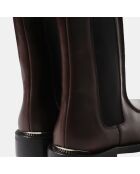 Chelsea boots en Cuir Mare marron