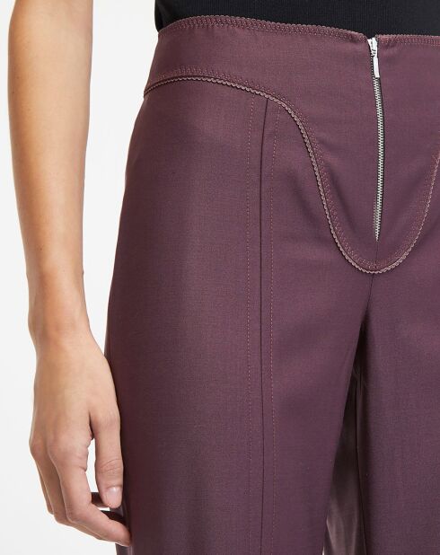 Pantalon en Laine mélangée Alice bordeaux