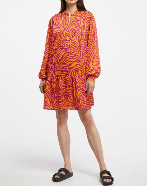 Robe Oversize Sirop 2 orange/violet