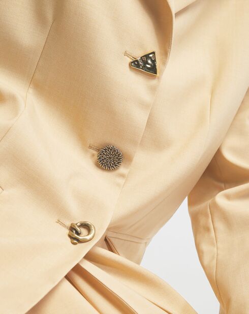 Blazer en Laine mélangée Enzo beige