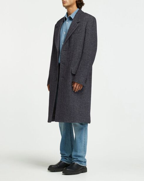 Manteau en Laine mélangée Johel-Gb gris