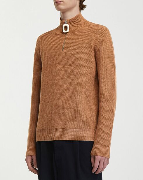 Pull 100% Laine Henley Jumper marron
